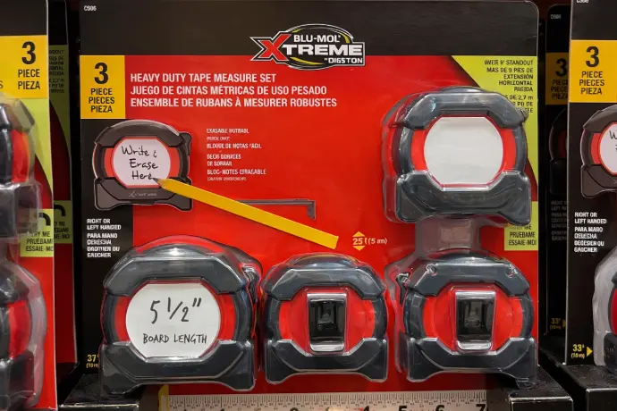 Blu-Mol Xtreme Heavy Duty Tape Measure Set (3-Piece)