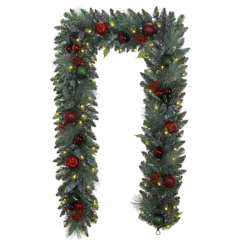 2.74 m ( 9 ft.) Pre-Lit Holiday Artiﬁcial Garland - 1851700