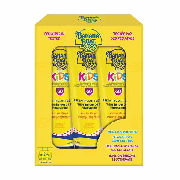 Banana Boat Kids Tear Free SPF 60 Sunscreen Lotion