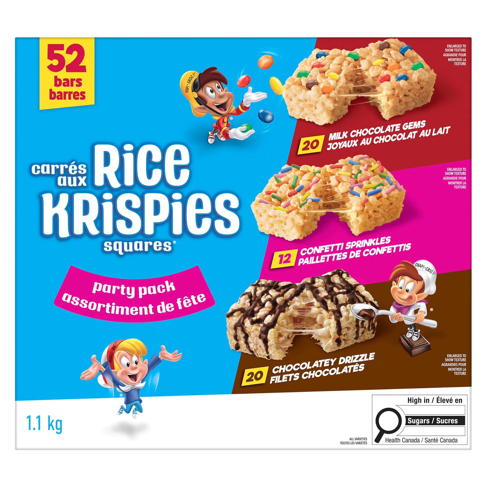 [3247221] Rice Krispies Squares Bars Party Pack, 1.1 kg - 3247221